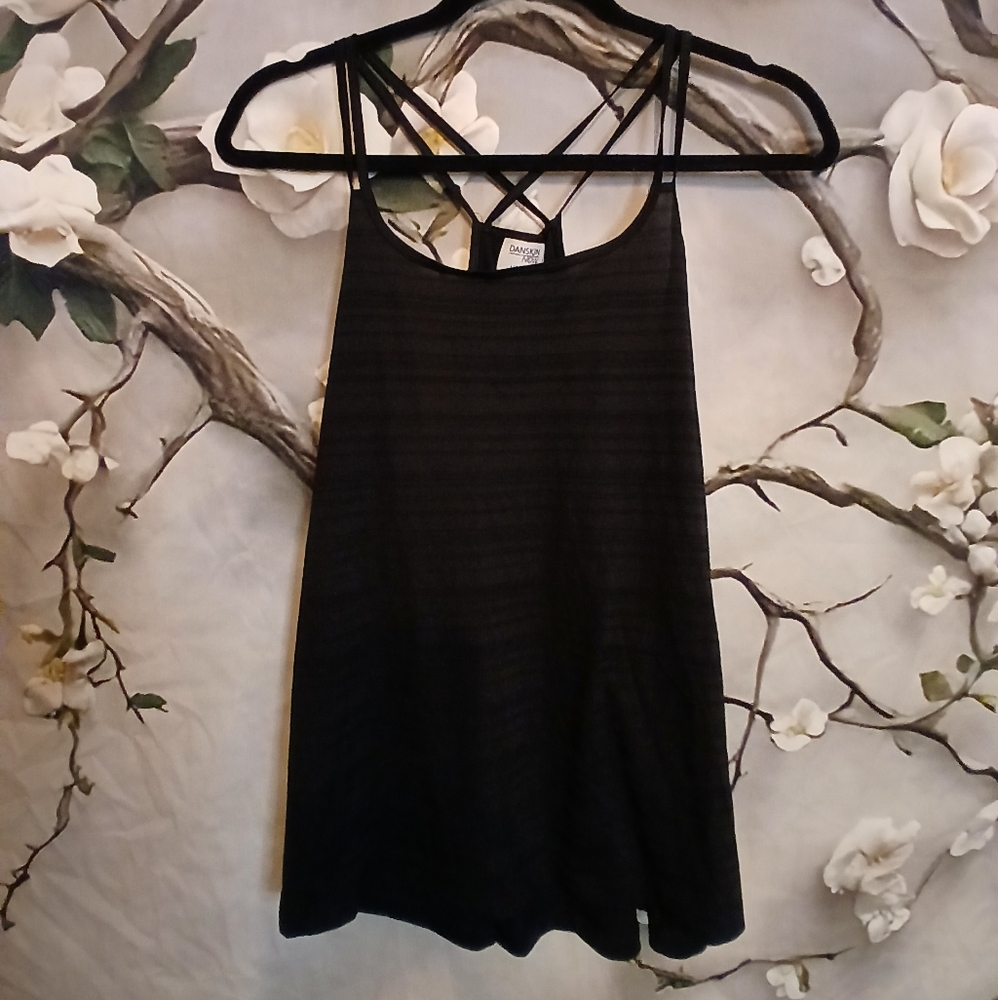 Danskin Now Black Strappy Camisole